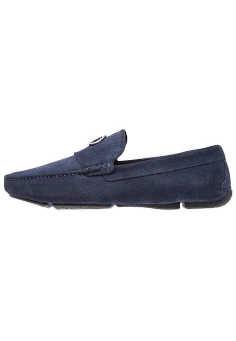 blue versace collection moccasins|Versace slippers for men.